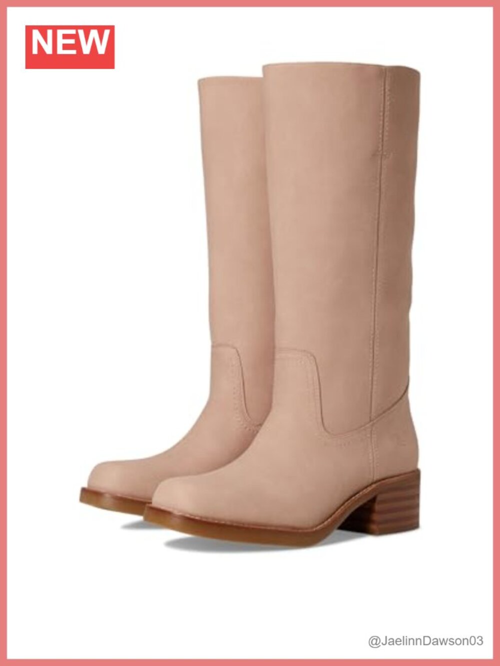 FRYE AND CO. Miranda 14 Women's Mid-Calf Equestrian Boots W/ Stacked Heel Vegan